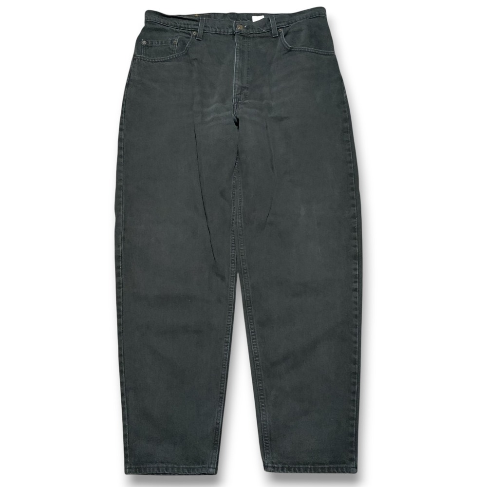 Vintage Levi's 560 Men's Loose Tapered Jeans Black Denim Size 36 x 31 USA Made